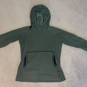 Melanzana micro grid fleece womens small